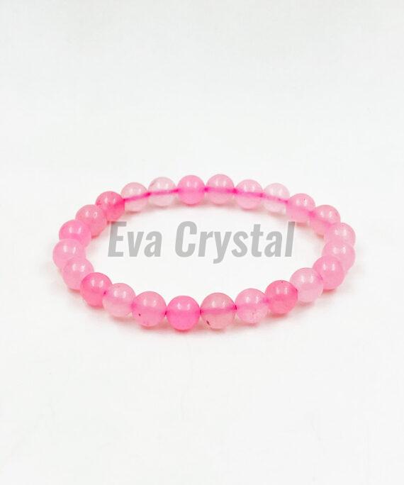 8mm Rose Quartz Stone Bracelet, Gender : Female