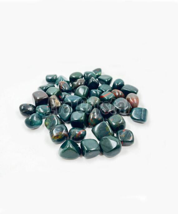 Polished Blood Crystal Tumble Stone, Color : Green