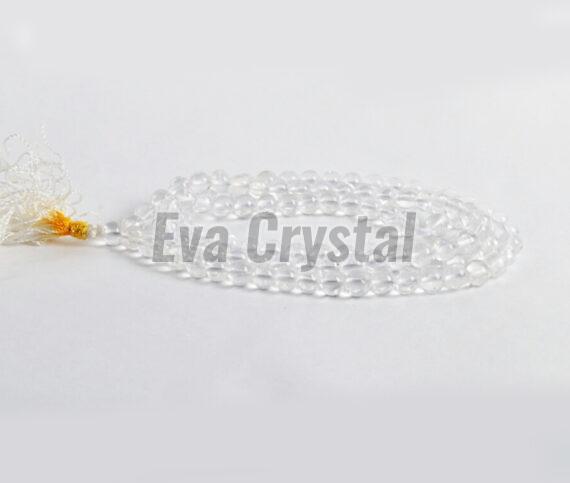 Polished Crystal Jap Mala, Color : Transparent