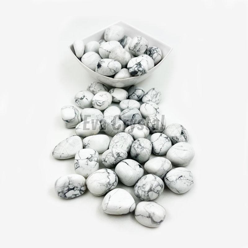 Polished Howlite Pebbles Tumble Stone