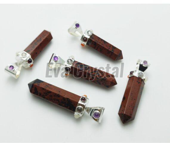 Mahagony Chakra Collet Pendant, Packaging Type : Plastic Packet