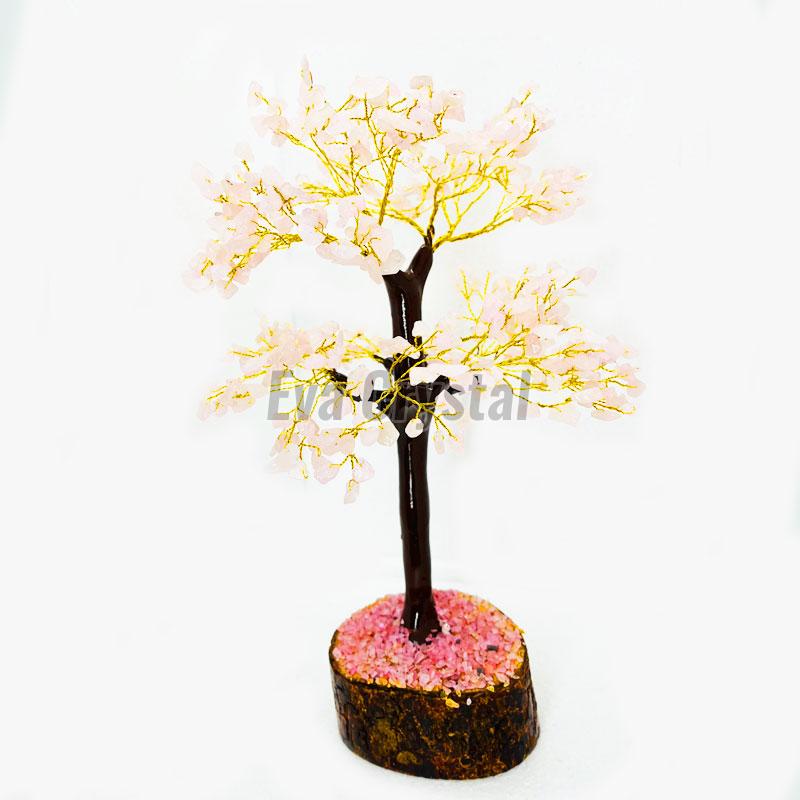 Rose Quartz Gemstone Tree, Packaging Type : Box