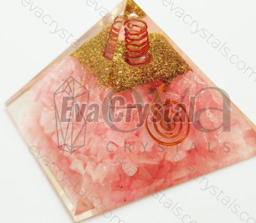 Multi Colour Polished Gemstone Rose Quartz Orgone Pyramid, for Decoration, Feature : Durable, Dustproof