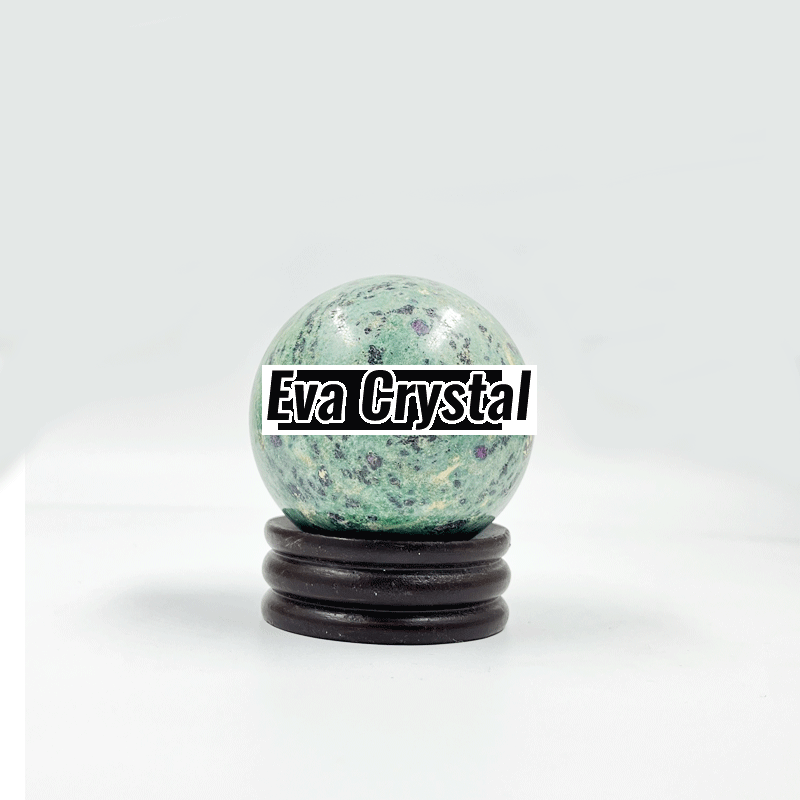 Transparent Round Crystal Ruby Fuschite Balls, for Decoration