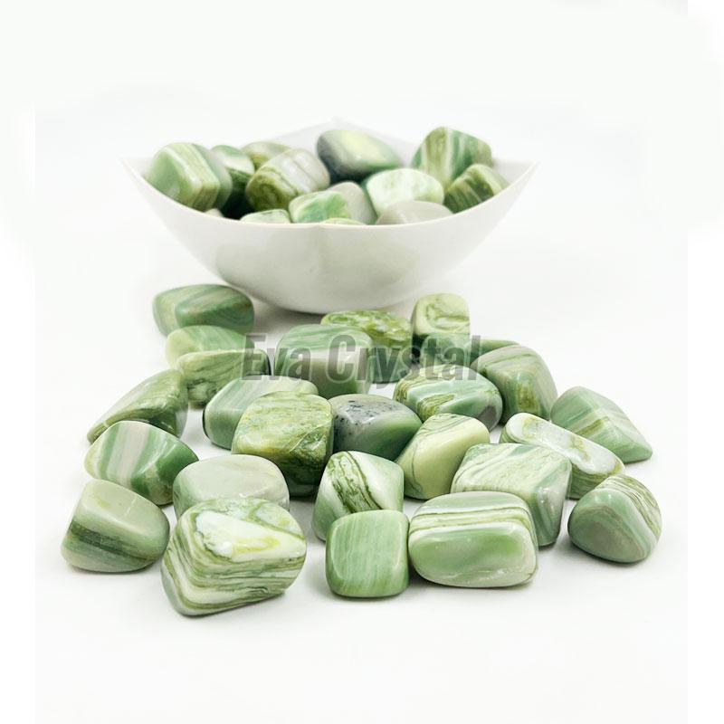 Polished Serpentine Tumble Stone, Color : Green