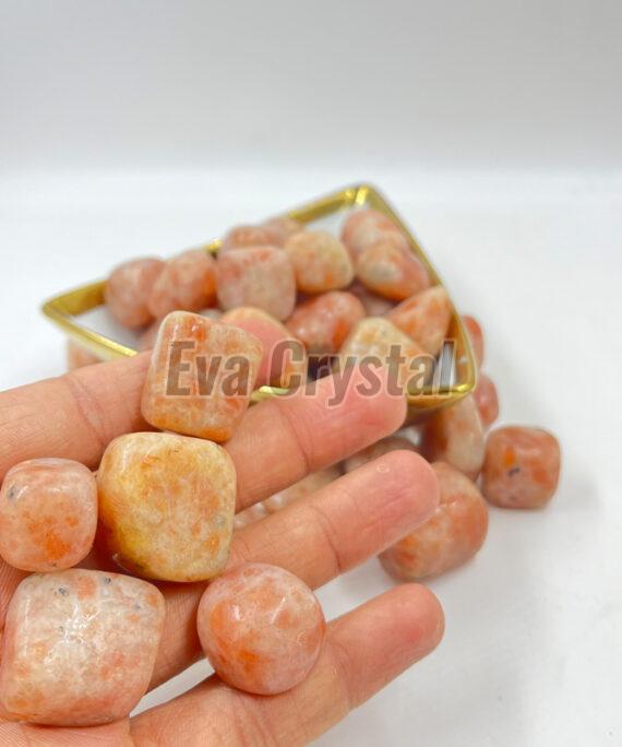 Polished Sun Tumbled Stone, Color : Brown