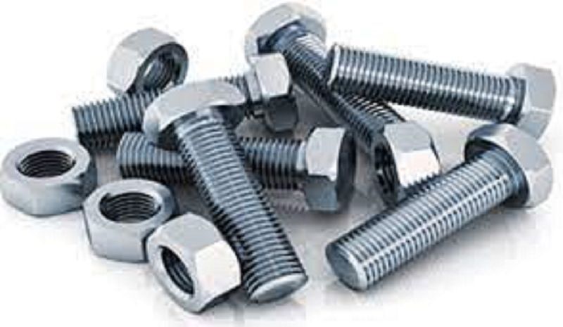 Mild Steel Galvanized Nut Bolts For Construction, Manufacturing Unit, Water Treatment Plant