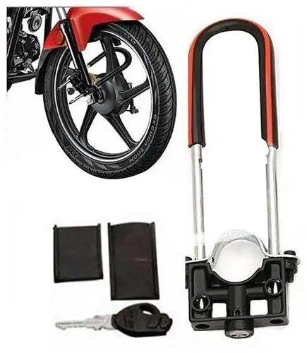 Monika Enterprises 480-500 g Powder Coated Aluminium Bike Wheel Lock