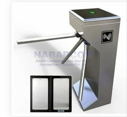 Automatic Stainless Steel ESD Entry Tripod Turnstile, for Industrial Use