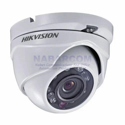 Hikvision Cctv Dome Camera, For Indoor Use, Color : White