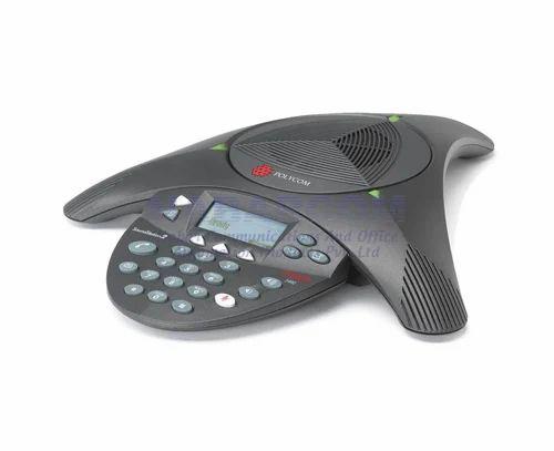 Black Automatic Electric Polycom Audio Conference System