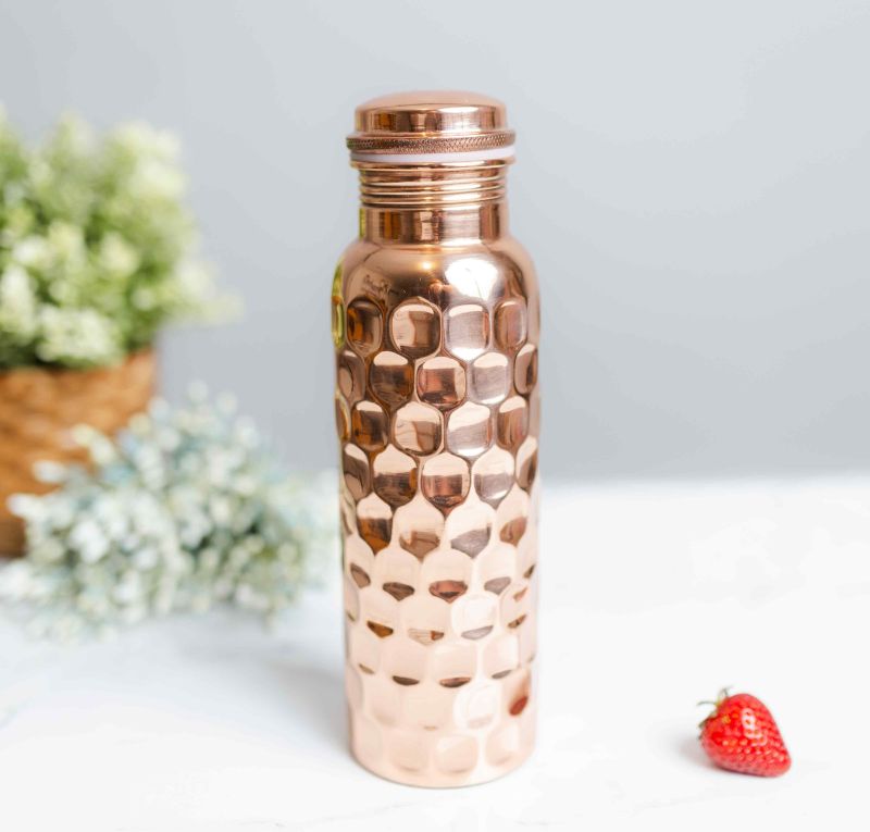 Printed Solid 350 Copper Water Bottle, Feature : Lite Weight