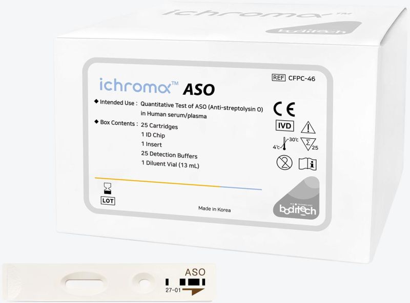 Ichroma Anti-streptolysin O (ASO) Test Kit, for Clinical, Hospital, Feature : Active, Confortable