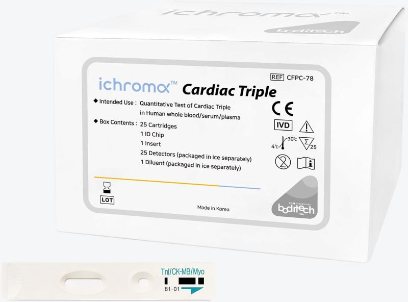 Boditech Ichroma Cardiac Triple Kit, For Clinic, Lab