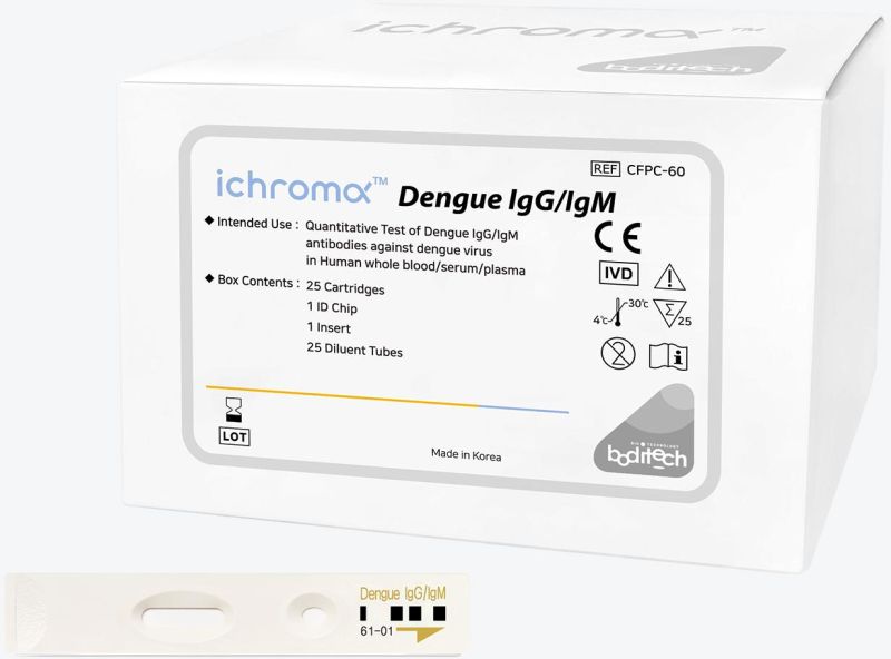 Ichroma Dengue IgG/IgM Test Kit, for Clinical, Hospital, Feature : Active, Confortable, High Accuracy