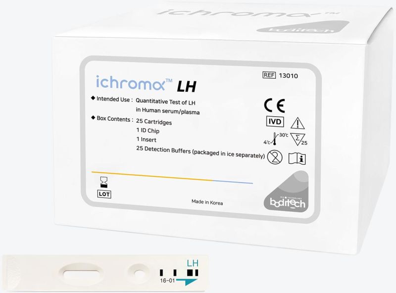 White boditech ichroma Luteinizing Hormone (LH), for Clinical, Hospital, Packaging Type : box