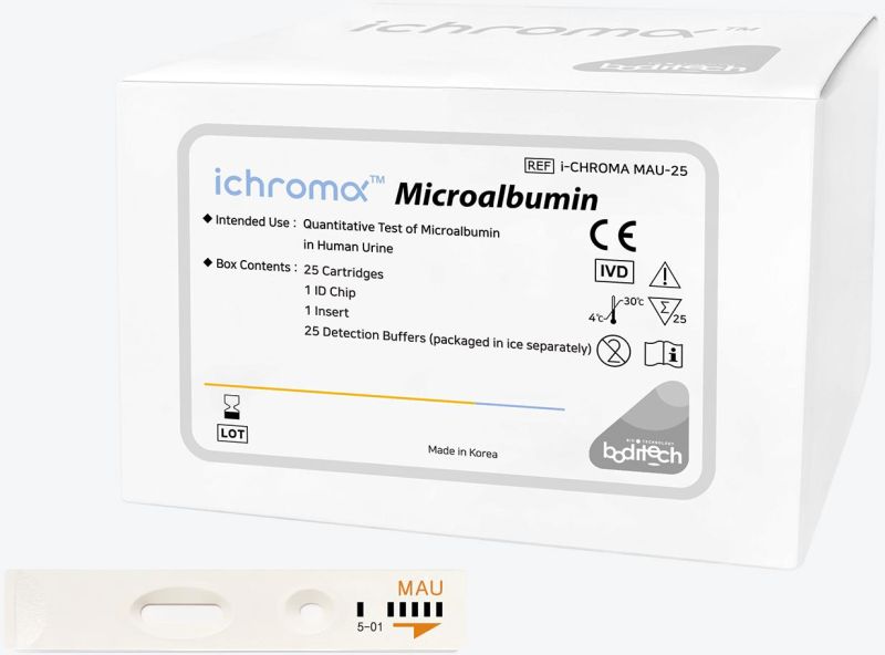 White boditech i-chroma microalbumin test kit, for Lab, Size : Standard