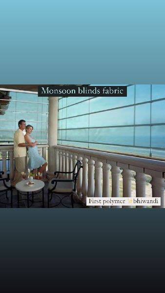 PVC Monsoon Outdoor Blinds Fabric for exterior