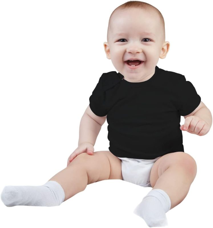 Plain Cotton Round Infant T-shirt, Gender : Boy