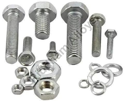 Polished Hastelloy C276 Fasteners, for Hardware Fitting, Color : Shiny Silver