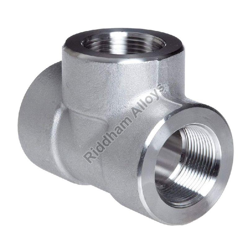 Stainless Steel Weld Socket Unequal Tee, Size : 3/4inch
