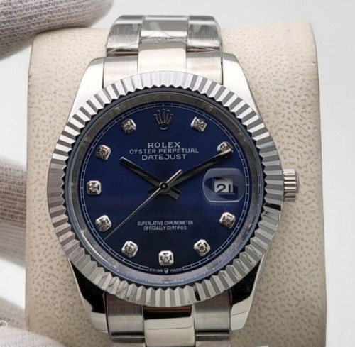 Rolex Datejust Bright Blue with Dial 41mm Replica Watch