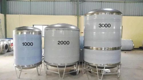 Color Coated Stainless Steel Water Tank, Shape : Cylindrical