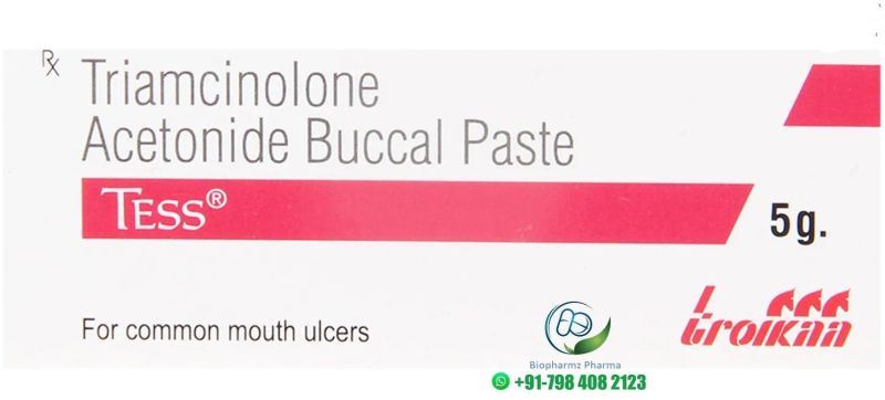 Triamcinolone Acctonide Buccal Paste, Packaging Type : Plastic Tube