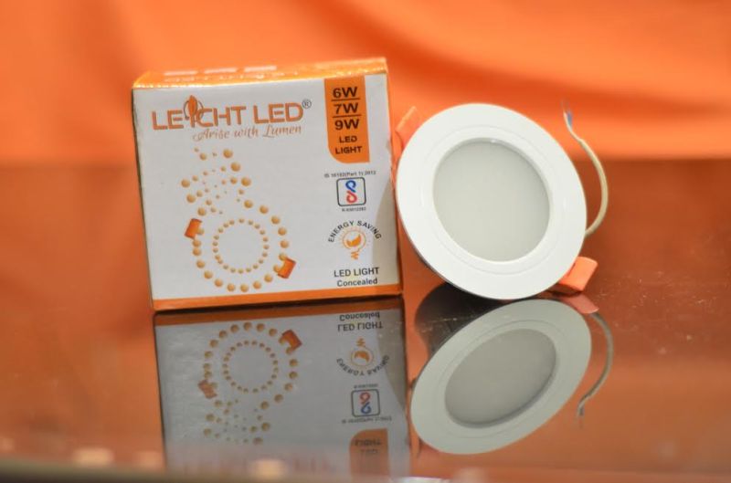 Round Led Concealed Light, For Home, Hotel, Office, Color Temperature : Cool White