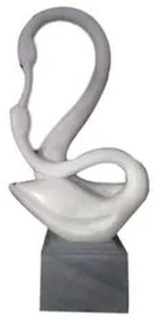 White Plain Marble Bird Sculpture, Packaging Type : Carton Box