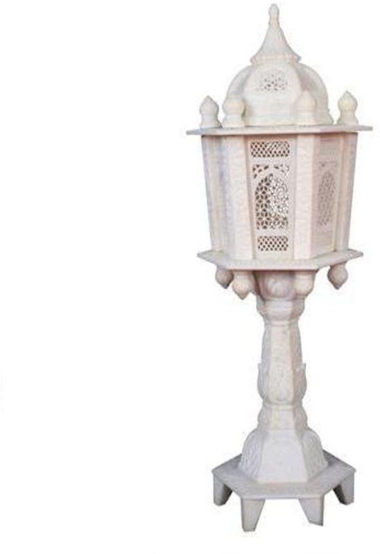 White Marble Garden Lamp