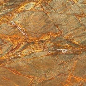 Polished Rainforest Brown Marble Slab