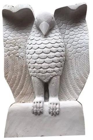 Grey Carved Sandstone Bird Statue, Feature : Attractive Look, Nice Finish