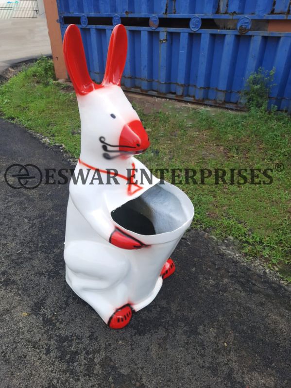 FRP Rabbit Dustbin, for Park or Playground Area