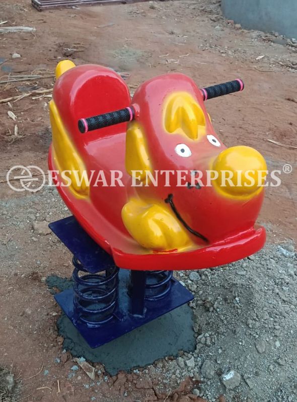 Color Coated Puppy Spring Rider, for Playground