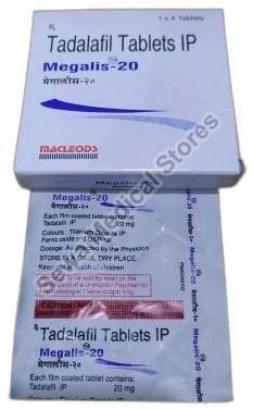 20 mg Megalis Tablet, Packaging Type : Box