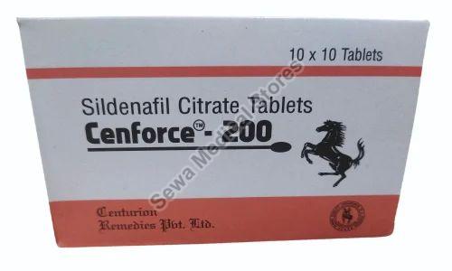 200 Mg Cenforce Tablet, Packaging Type : Box