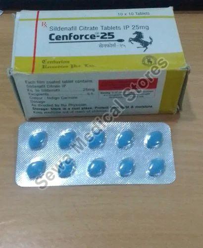 25 Mg Cenforce Tablet, Packaging Type : Box