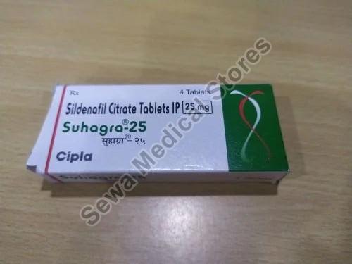 Suhagra 25mg Tablet, Packaging Type : Box