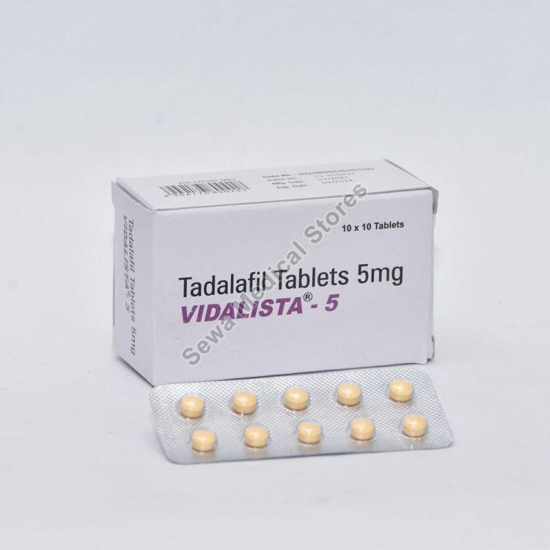 5 Mg Vidalista Tablet, Grade : Medicine Grade