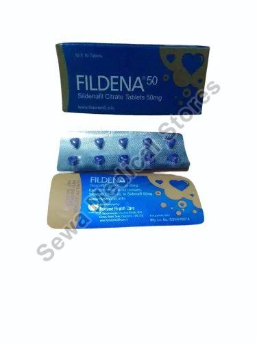 50 Mg Fildena Tablet, Packaging Type : Stripe