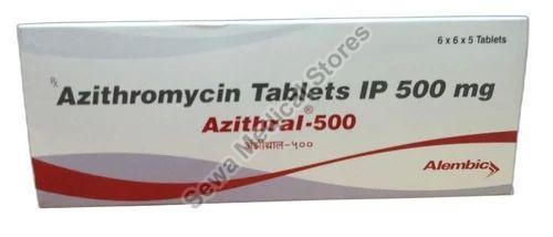 500 mg Azithral Azythromycin Tablet