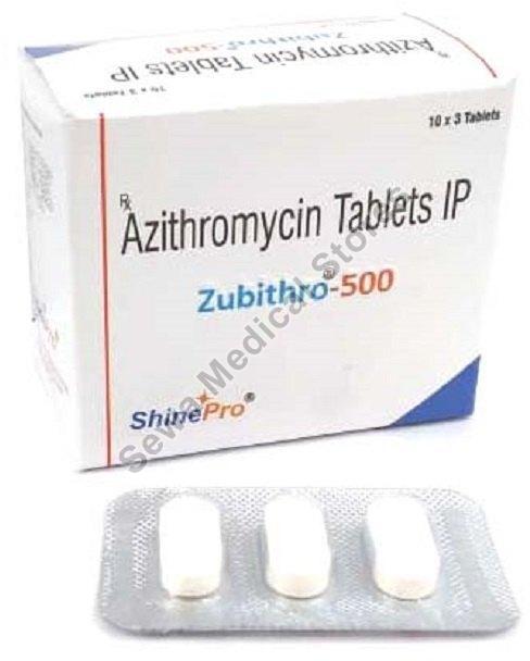 Azithromycin 500mg Tablet for Pharmaceuticals, Clinical, Hospital