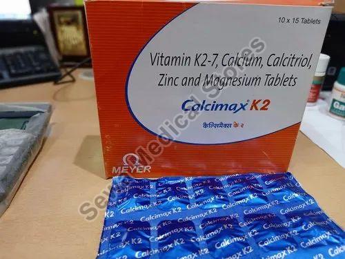 Calcimax K2 Plus Tablet, Packaging Type : Strip
