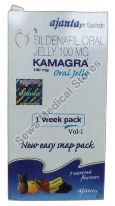 Ajanta Pharma Kamagra Oral Jelly, Packaging Type : Pouch