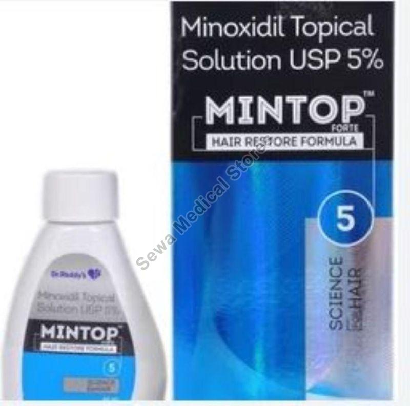 Liquid Mintop 5% Solution, for Anti Hair Fall, Hare Care, Scalp Hair, Packaging Size : 60 ml