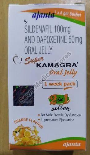 Super Kamagra Oral Jelly, Packaging Type : Pouch