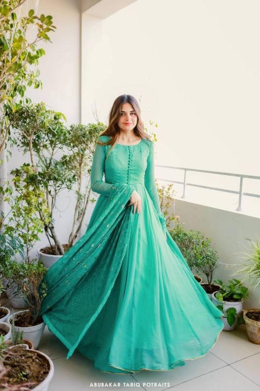 Georgette Embroidered Designer Gown