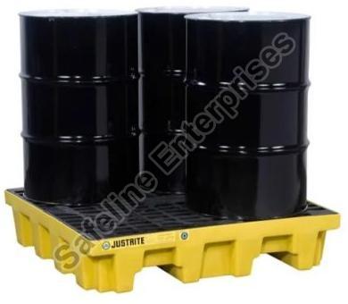 28.35 kg Plastic Poly Spill Pallet, Capacity : 220.4 Liters