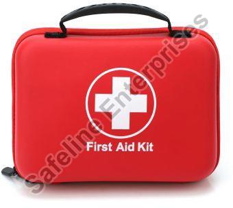 White Plastic Safety First Aid Kit, for Medical Use, Shape : Rectangular
